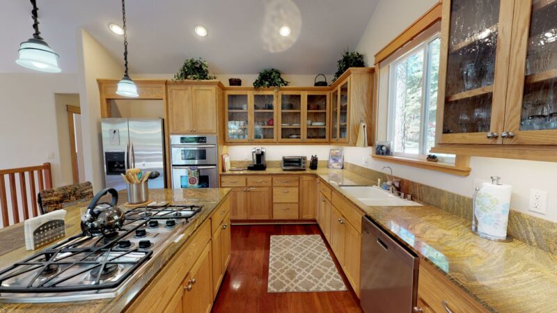 Check out the spacious kitchen of this Lake Tahoe rental