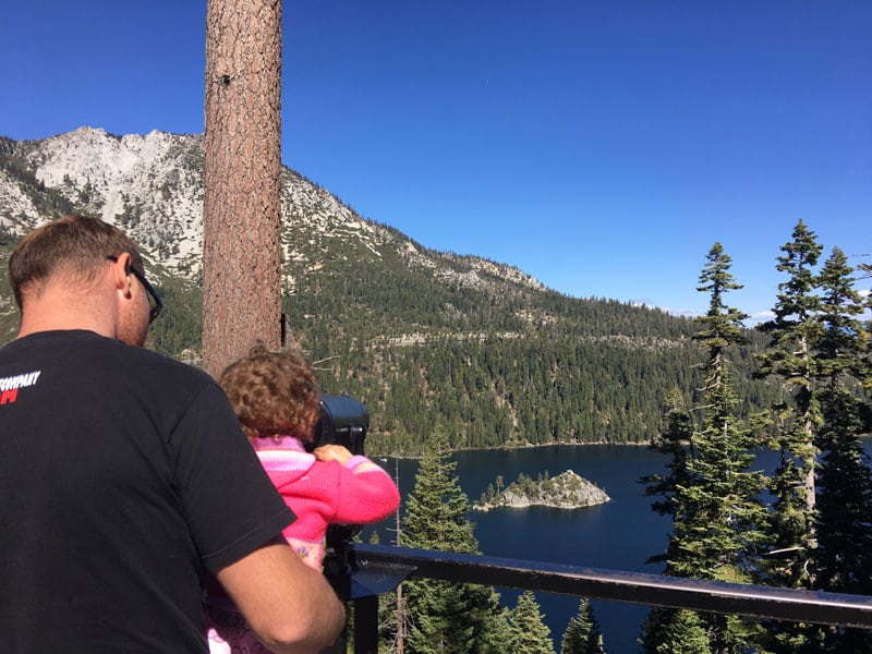 Scenic drive around Lake Tahoe