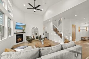 North Lake Tahoe vacation home - large white interior