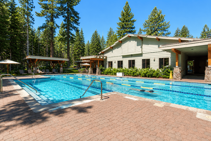 People enjoying the NPOA pool in the summer