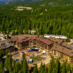 aerial view of Northstar Village and resort